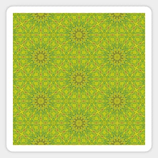 Subtle Greens in a Hexagonal and Star Shaped Pattern - WelshDesignsTP004 Magnet